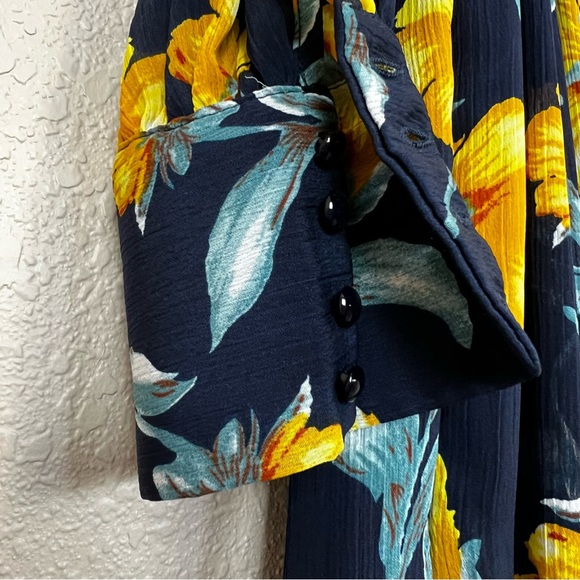 Fashion Nova M Maxi Dress Floral Wrapped Flowy - Picture 9 of 14